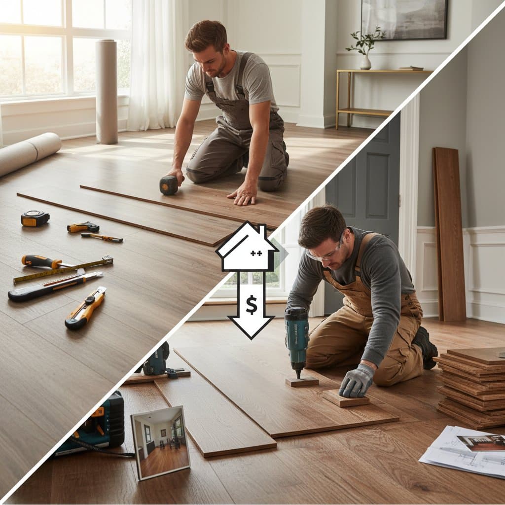 Vinyl Beats Hardwood for DIY Weekend Installs