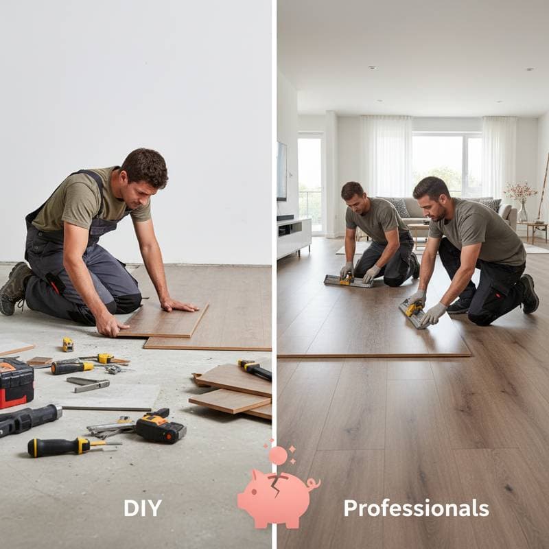 When DIY LVP Floors Cost More Than Hiring Pros