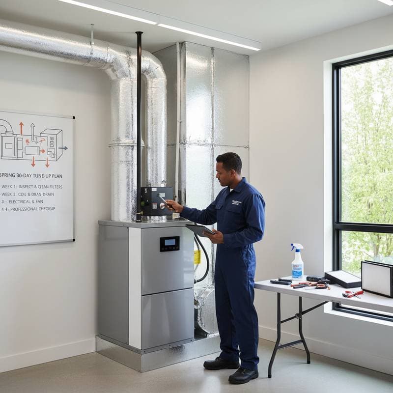 Spring HVAC Tune-Up: 30-Day Breakdown Prevention Plan