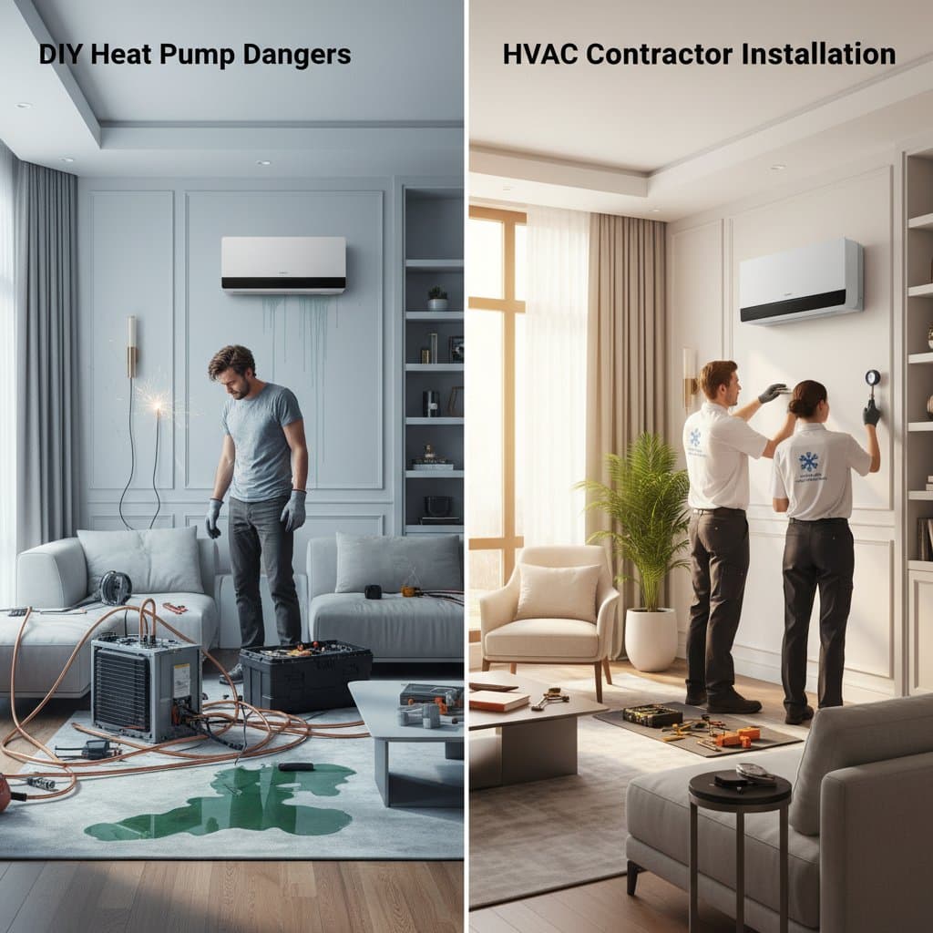 Why DIY Heat Pumps Risk Your Home and Wallet