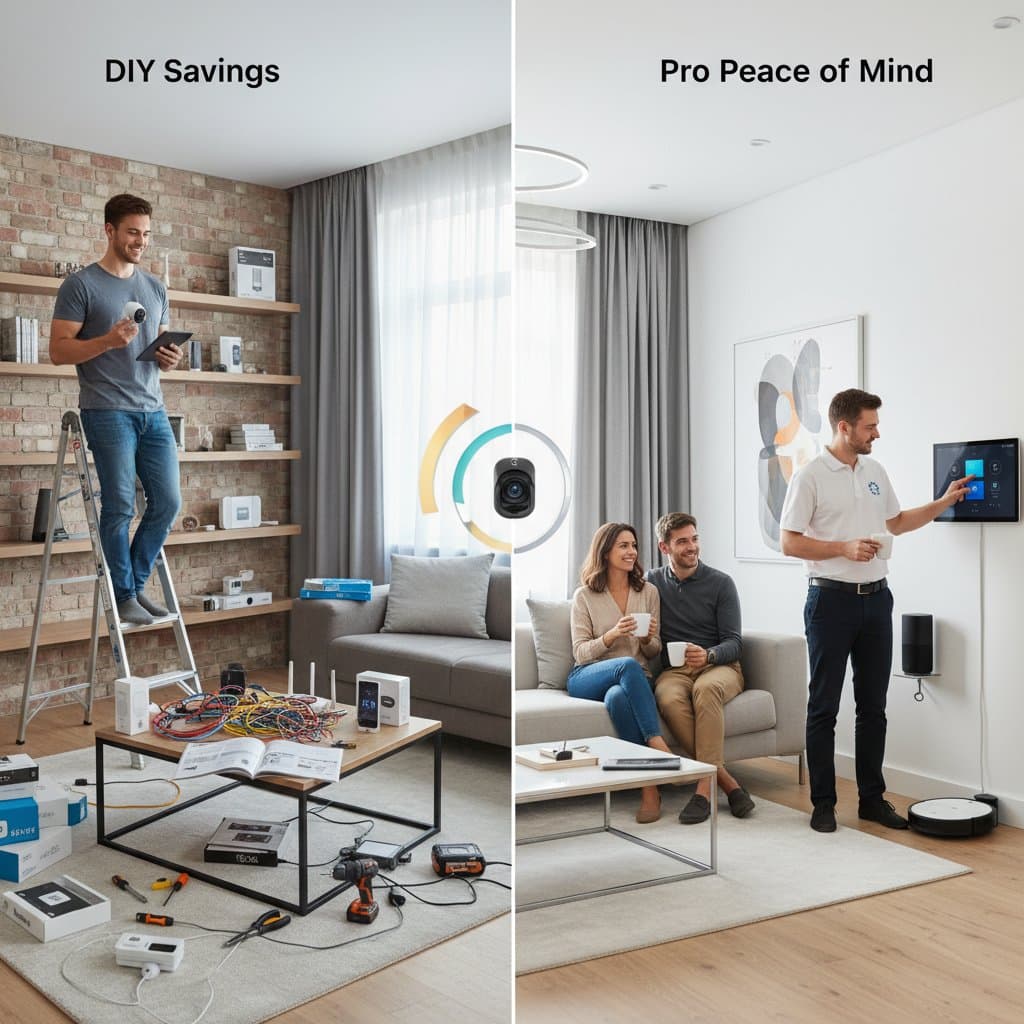 Smart Home Setup: DIY Savings vs Pro Peace of Mind